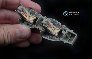 Quinta Studio QD48045 F-16D (block 30/40/50) 3D-Printed &amp;amp; colored Interior on decal paper (for Kinetic kit) 1/48 – Bild 5