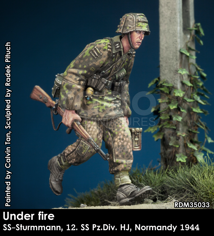 RADO Miniatures RDM35033 Under fire. W-SS Sturmmann, 12. SS-Pz.Div. HJ, Normandy 1944 1/35 – image 3