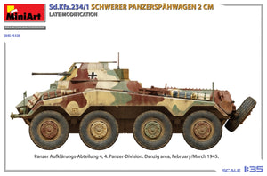 MiniArt 35413 Sd.Kfz.234/1 Schwerer Panzerspähwagen (2 cm). Late Mod 1/35 – obrázek 6