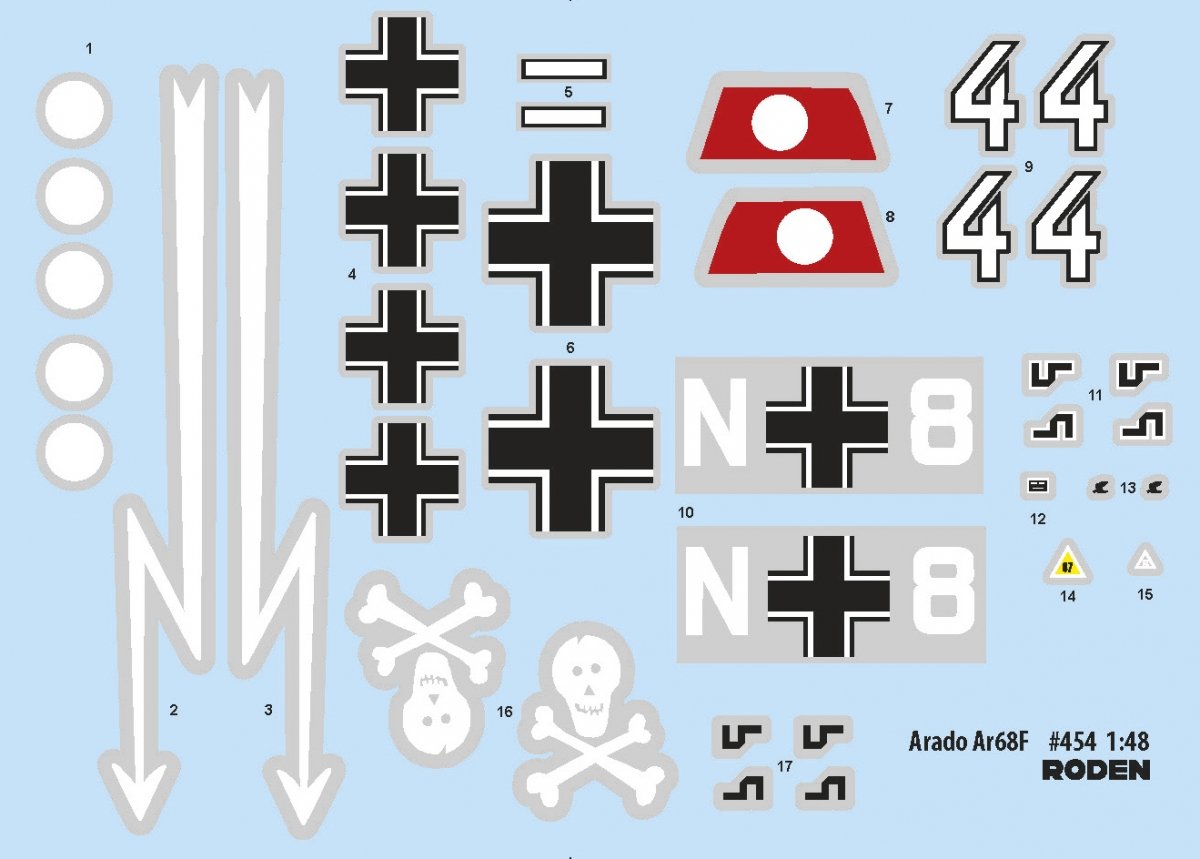 Roden 454 Arado Ar 68F 1/48 – zdjęcie 2