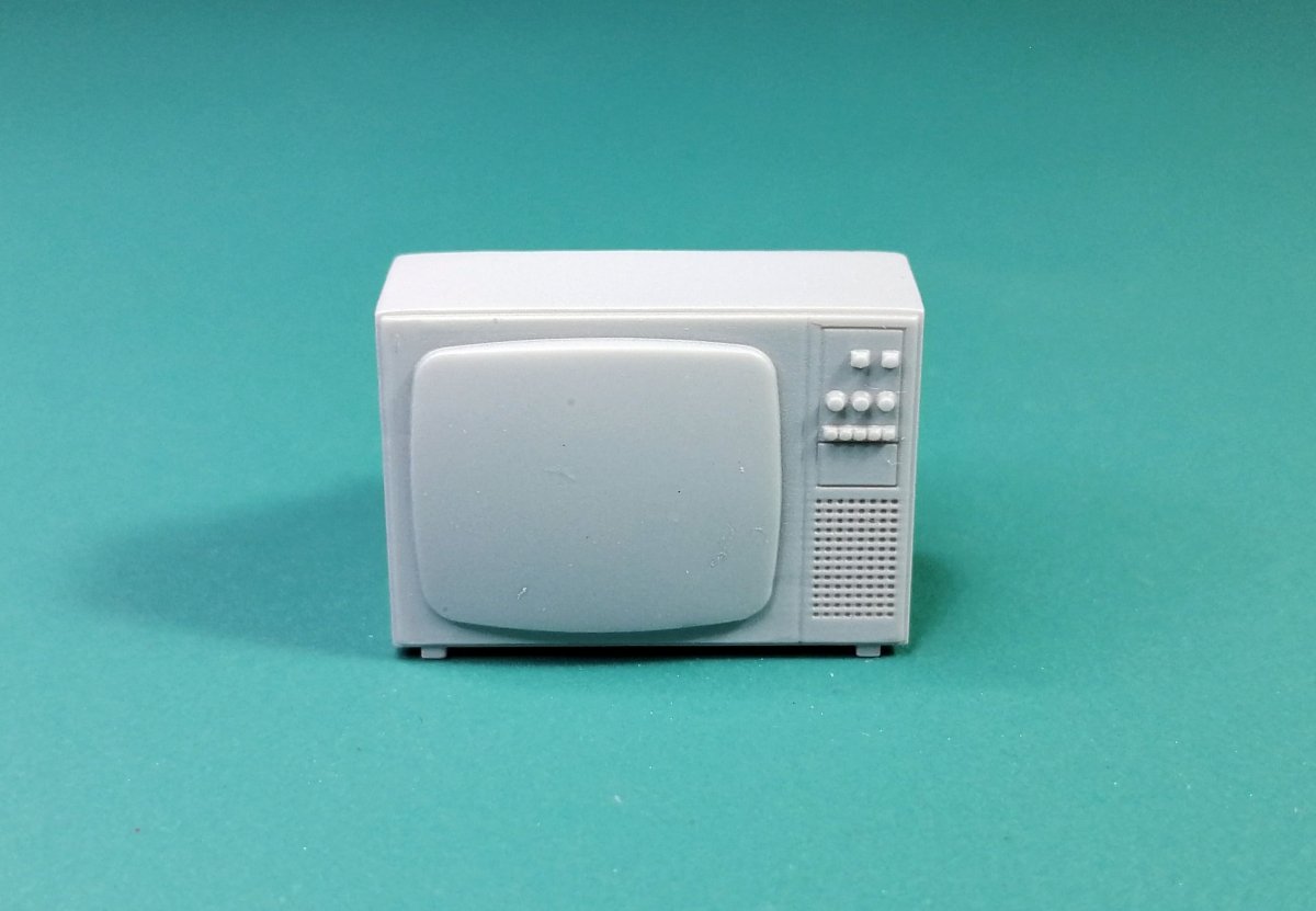 Eureka XXL E-055 Vintage Style 25 Inch CRT TV 1/35 – image 2