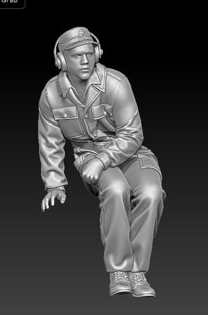 Glowel Miniatures 35011 WSS King Tiger crew 1/35 – imagen 2
