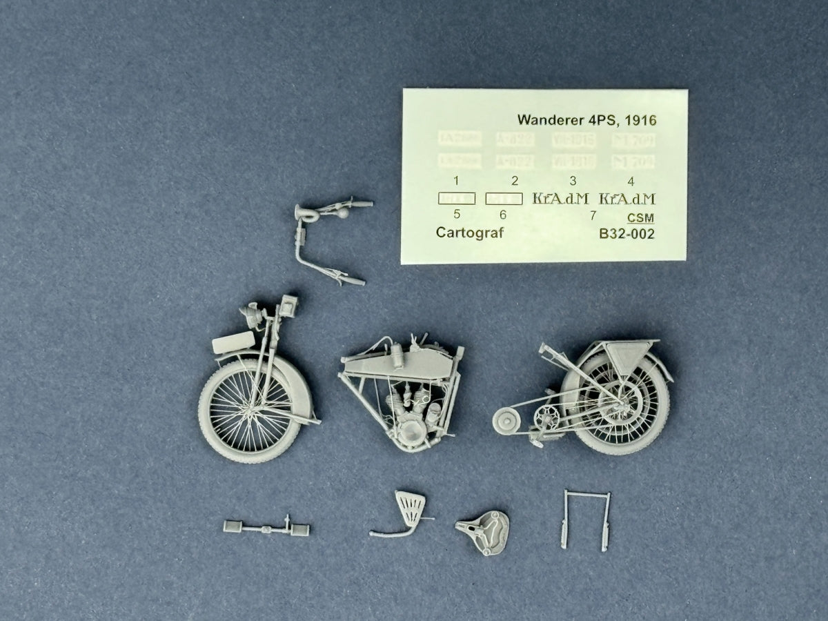 Copper State Models B32-002 Wanderer 4PS 1916 Motorcycle 1/32 – Bild 3