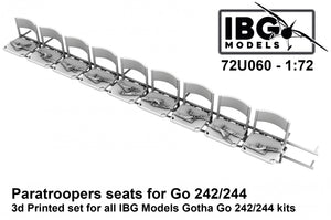 IBG 72U060 Paratroopers seats for Gotha Go-242/244 1/72