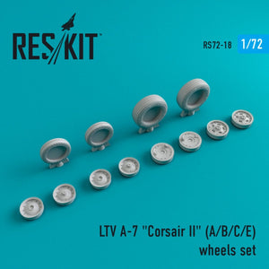 RESKIT RS72-0018 A-7 (A,B,C,E) &amp;quot;CORSAIR II&amp;quot; WHEELS SET 1/72