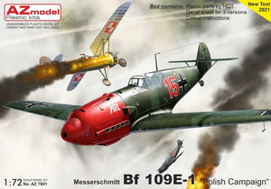 Maquette AZ7801 Bf 109E-1 « Campagne de Pologne » au 1/72