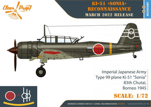 Clear Prop! CP72012 Ki-51 Sonia Reconnaissance ADVANCED KIT 1/72 – zdjęcie 7