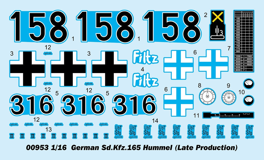 Trumpeter 00953 German Sd.Kfz.165 Hummel Late Production 1/16 – image 5