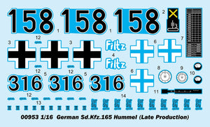 Trumpeter 00953 German Sd.Kfz.165 Hummel Late Production 1/16 – image 5