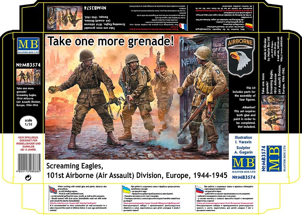 Master Box 3574 creaming Eagles, 101st Airborne 1/35 – Bild 2