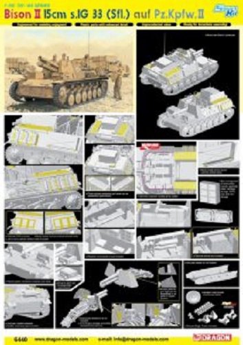 Dragon 6440 Bison II 15cm s.IG33 (Sfl.) auf Pz.Kpfw.II 1/35 – obrázek 2