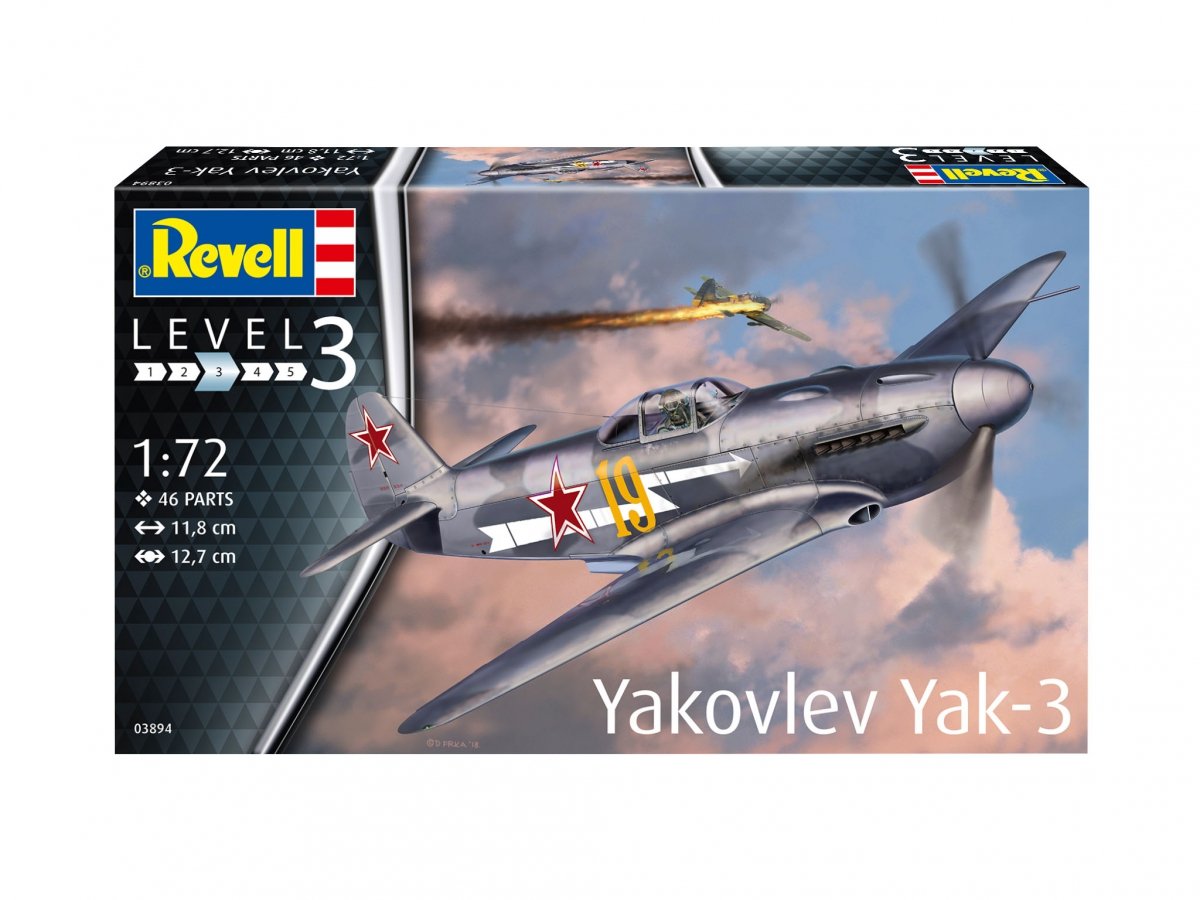 Revell 63894 Yakovlev Yak-3 Model Kit with Accessories 1/72