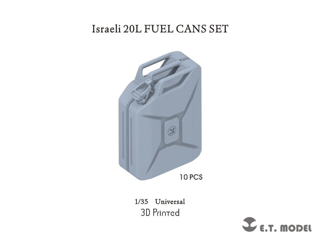 Ensemble de bidons d'essence israéliens ET Model P35-304 de 20 L (impression 3D) à l'échelle 1/35