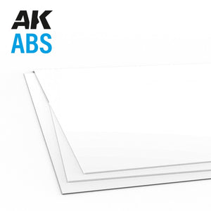 AK Interactive AK6737 0.3MM THICKNESS X 245 X 195MM – ABS SHEET – 3 UNITS PER BAG