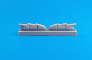 CMK Q48265 Hurricane Mk.I - Exhausts (triple ejector type) for Airfix kit 1/48