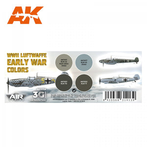 AK Interactive AK11716 WWII LUFTWAFFE EARLY WAR COLORS 4x17 ml – zdjęcie 2