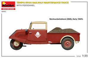 MiniArt 38063 Tempo E400 railway maintenance truck with personnel 1/35 – Bild 7