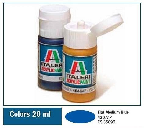 Italeri 4307AP BLEU MOYEN PLAT 20 ml
