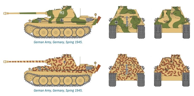 Italeri 7504 PZ. KPFW. V PANTHER AUSF.G 1/72 – immagine 3