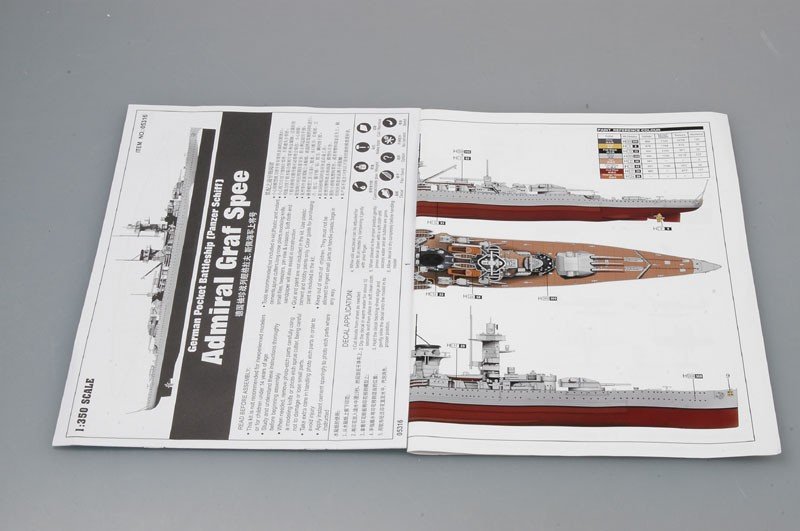 Trumpeter 05316 German Pocket Battleship Admiral Graf Spee 1/350 – image 7