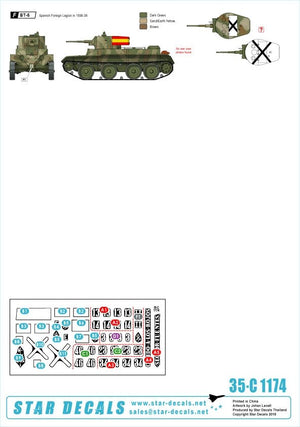 Star Decals 35-C1174 Spanish Civil War # 6 1/35 – zdjęcie 2