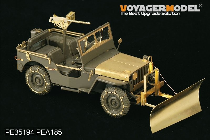 Voyager Model PEA185 WWII US Jeep Willys MB snow plow w/ tire chains (For TAMIYA /ITALIAN) 1/35 – image 5