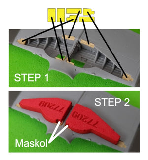 Omask 77209 P-51 B/C Mustang wheel bay plugs (for Arma Hobby) 1/72 – image 3