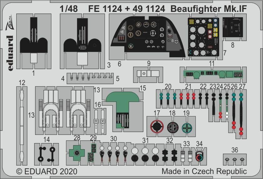 Eduard BIG49275 Beaufighter Mk. IF for Revell 1/48 – Bild 2
