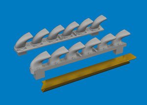 Eduard 672406 Bf 109G-6 exhaust stacks PRINT Tamiya 1/72 – Bild 3