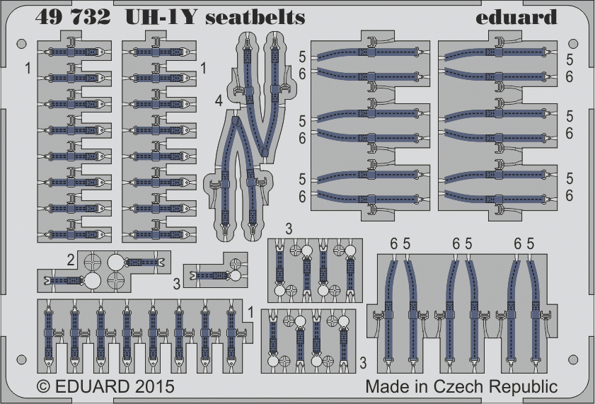 Eduard 49732 UH-1Y seatbelts 1/48 KITTY HAWK