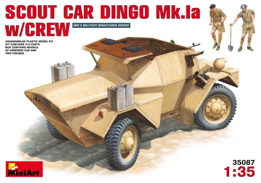 MiniArt 35087 British IIWW Scout Car DINGO Mk.Ia with crew 1/35