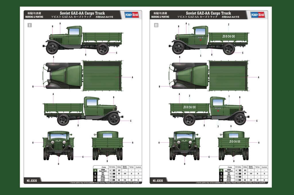 Hobby Boss 83836 Soviet GAZ-AA Cargo Truck – immagine 3