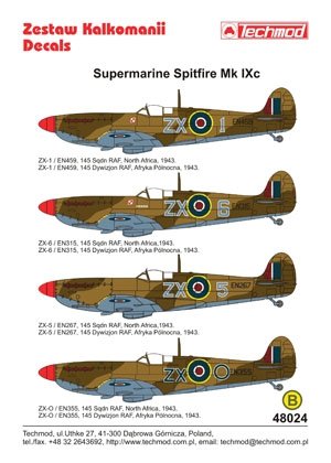 Techmod 48024 - Supermarine Spitfire Mk.IX 1/48 – image 2