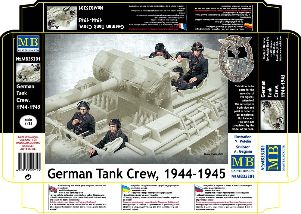 Master Box 35201 German Tank Crew, 1944-1945 1/35 – obrázek 2