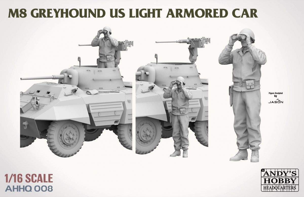 Andy&amp;#39;s Hobby Headquarters AHHQ-008 M8 Greyhound US light Armored Car 1/16 – image 6