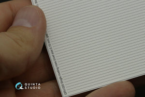 Quinta Studio QRV-021 Single riveting rows (rivet size 0.20 mm, gap 0.8 mm, suits 1/32 scale), Black color, total length 5,8 m/19 ft – zdjęcie 6