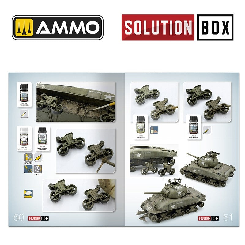 AMMO by Mig Jimenez 7728 SOLUTION BOX 22 – WWII USA ETO. Colors and Weathering System – immagine 13