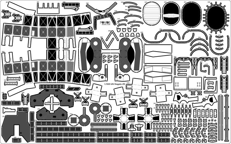 Pontos 35029F1 IJN NAGATO 1941 Detail Up Set 1/350 – obrázek 28