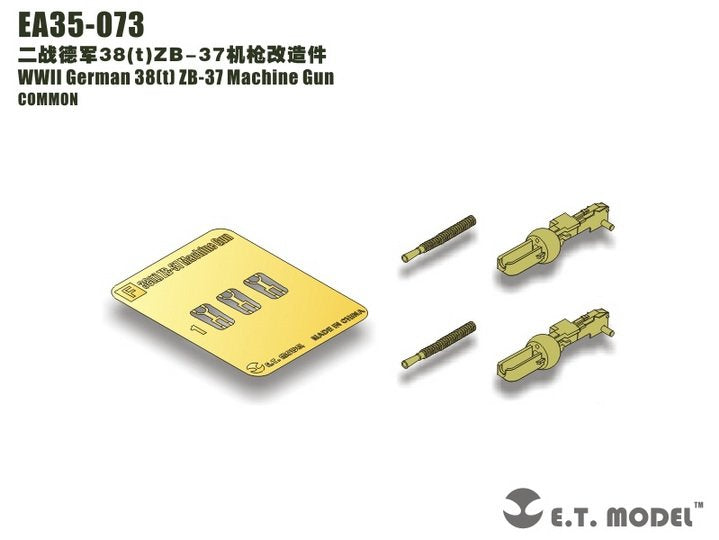 ET Model EA35-073 WWII German 38(t) ZB-37 Machine Gun For DRAGON Kit 1/35 – immagine 2