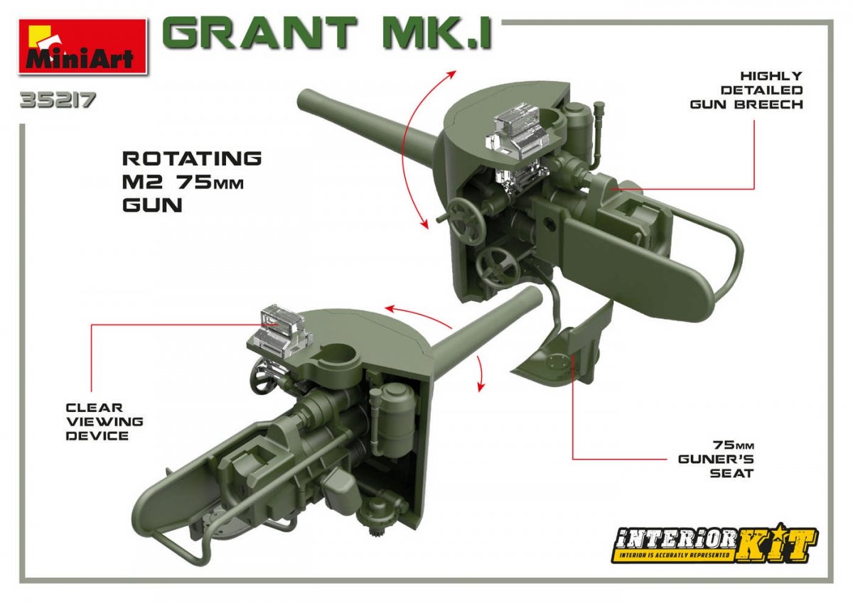MiniArt 35217 Grant Mk.I w/interior 1/35 – image 12