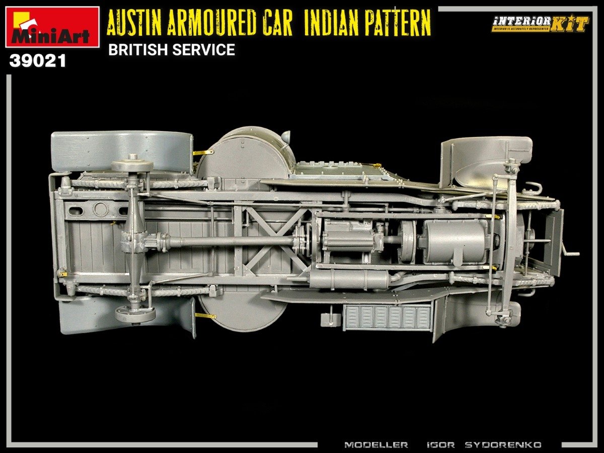 Miniart 39021 AUSTIN ARMORED CAR INDIAN PATTERN. BRITISH SERVICE. INTERIOR KIT 1/35 – obrázek 20