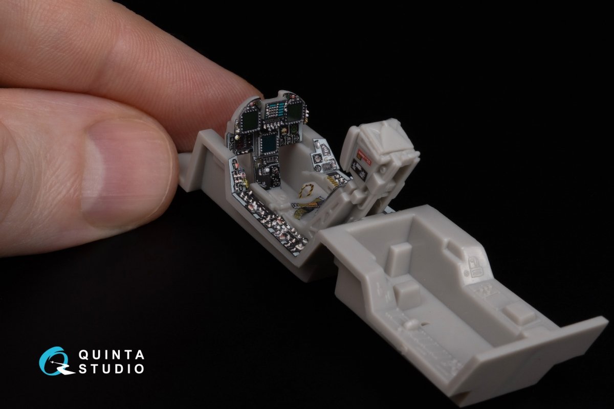 Quinta Studio QD48302 F/A-18C late 3D-Printed &amp;amp; colored Interior on decal paper (Hasegawa) 1/48 – image 9