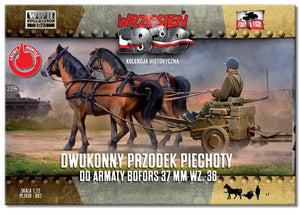 First to Fight First To Fight PL092 Two horse cart for Bofors 37mm wz.36 1/72 – Bild 2