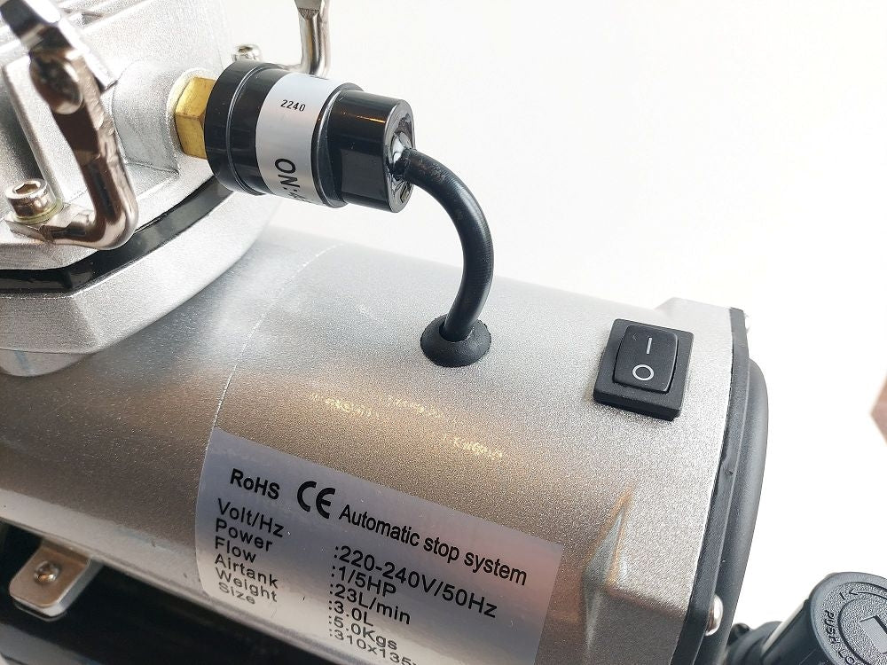 Fine Art FA-20T 3l oil-free compressor with filter and reducer Premium Line (S5000) – image 5