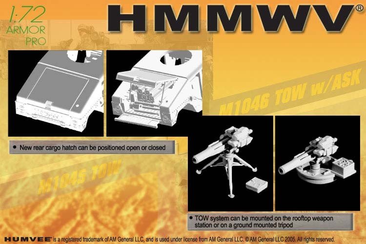 Dragon 7296 HMMWV M1045 TOW + M1046 TOW w/ASK 1/72 – image 4