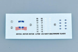 Trumpeter 05725 USS Baltimore CA-68 version 1944 1/700 – immagine 2