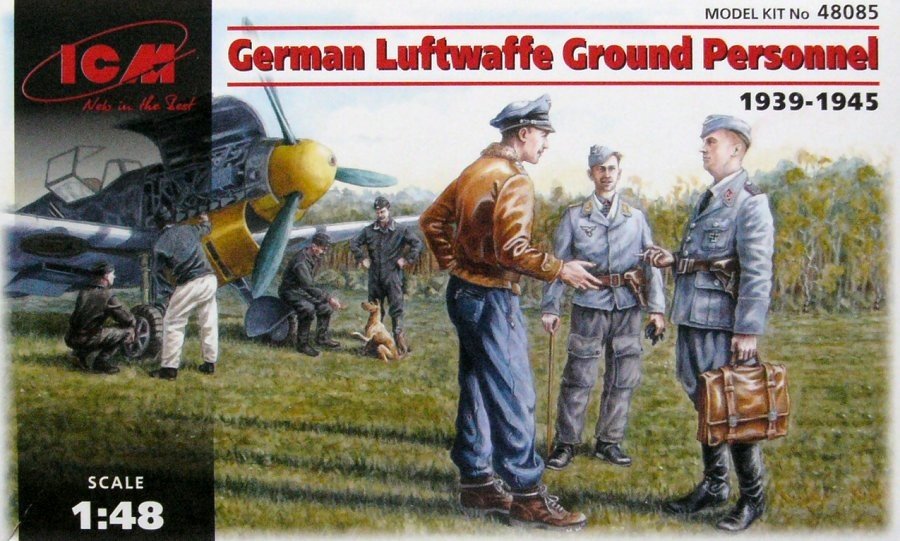 ICM 48085 German Luftwaffe Ground Personnel 1939-19451/48