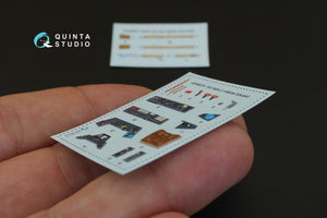 Quinta Studio QD48079 FW 190A-3 3D-Printed &amp;amp; colored Interior on decal paper (for Eduard kit) 1/48 – obrázek 4