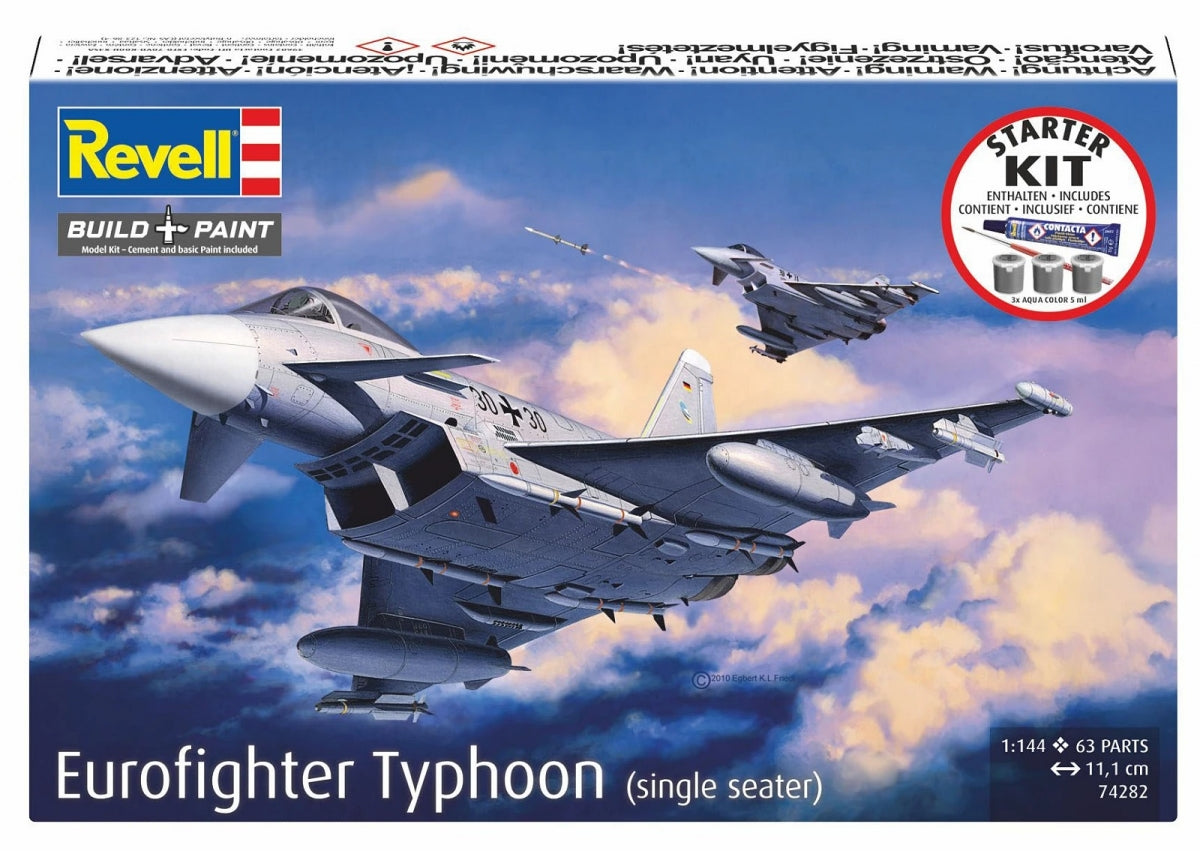 Revell 74282 Model Set - Eurofighter Typhoon (single seater) 1/144