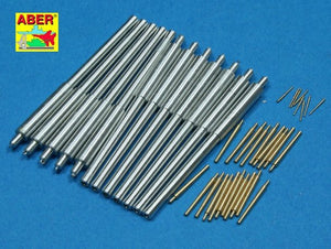 Aber 350L-51 Set of barrels 356mm x 12; 127mm x 20; 28mm x 8 for Arizona class battleships 1/350